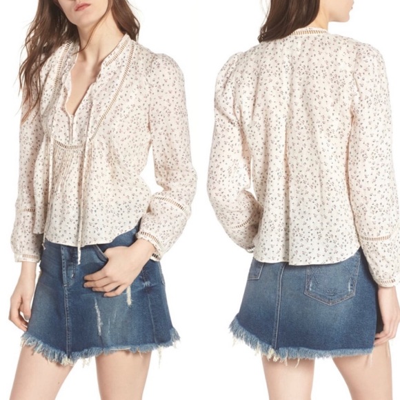 NWT MCGUIRE Denim Lillet Blouse - Picture 15 of 15